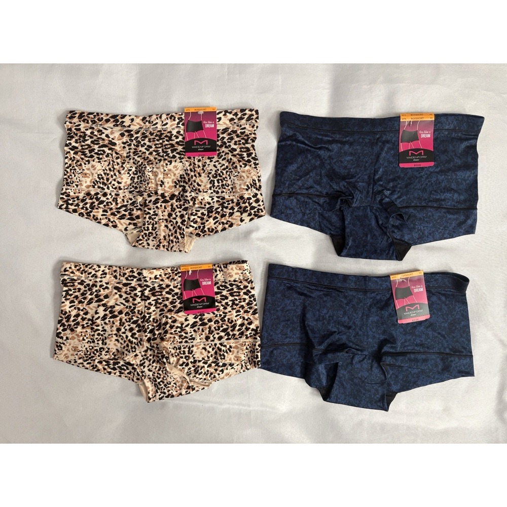 NEW Maidenform Dream Collection Boyshort 40774 Multicolored Womens Small 4 Pair